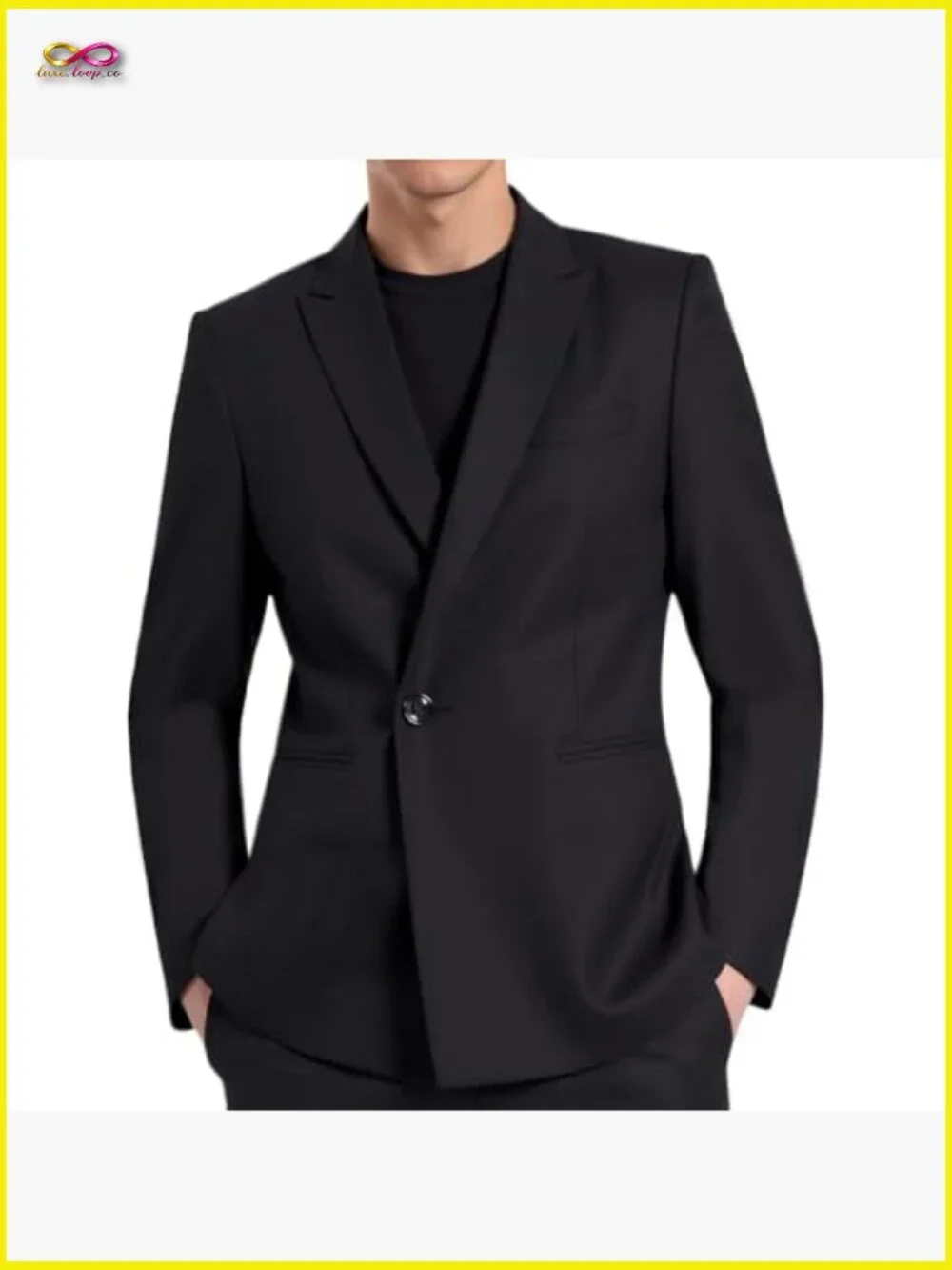 Modern Sport Coat Peak Lapel Blazer Lightweight Business Casual Jacket